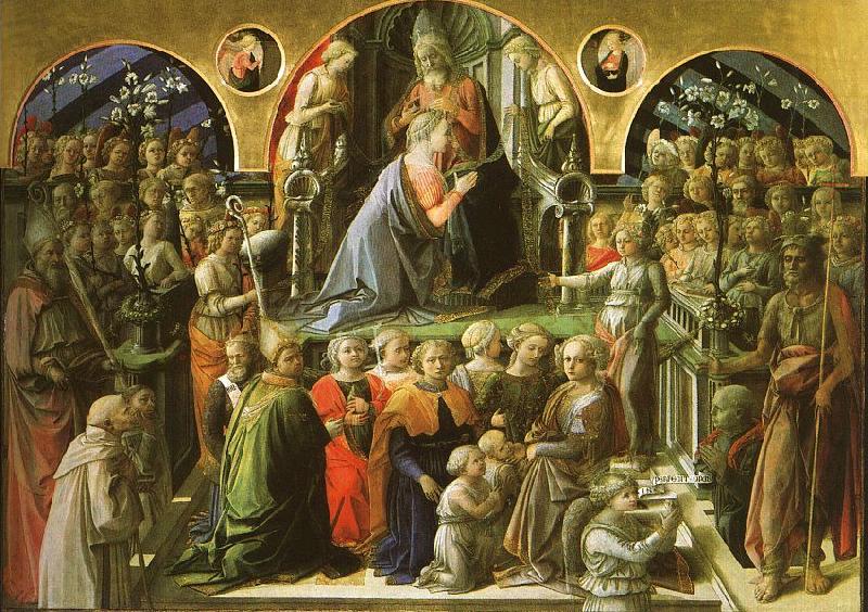 Fra Filippo Lippi The Coronation of the Virgin Sweden oil painting art